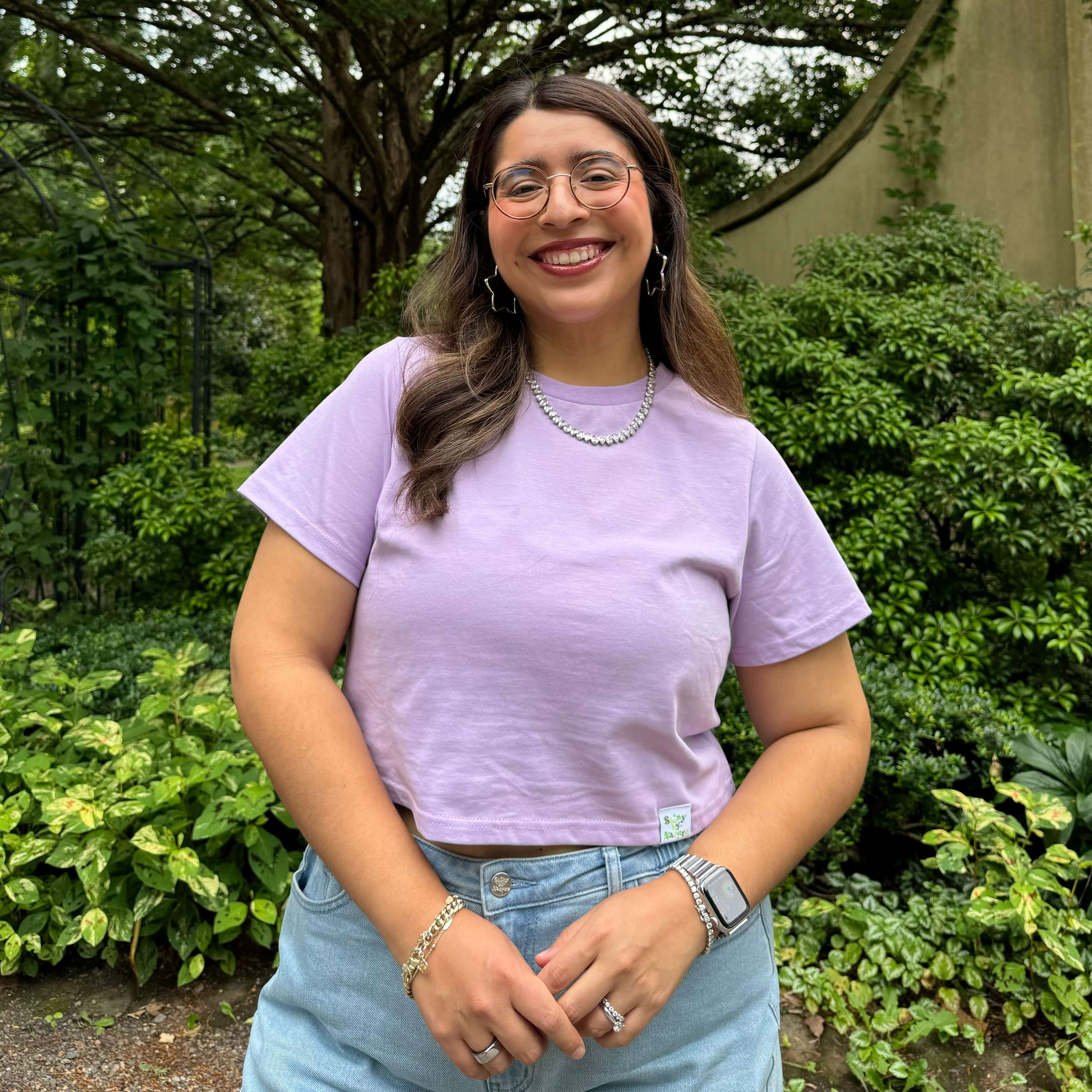 Cropped Tee - Lavender *Clearance Sale*