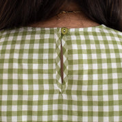 Gingham Dress - Matcha