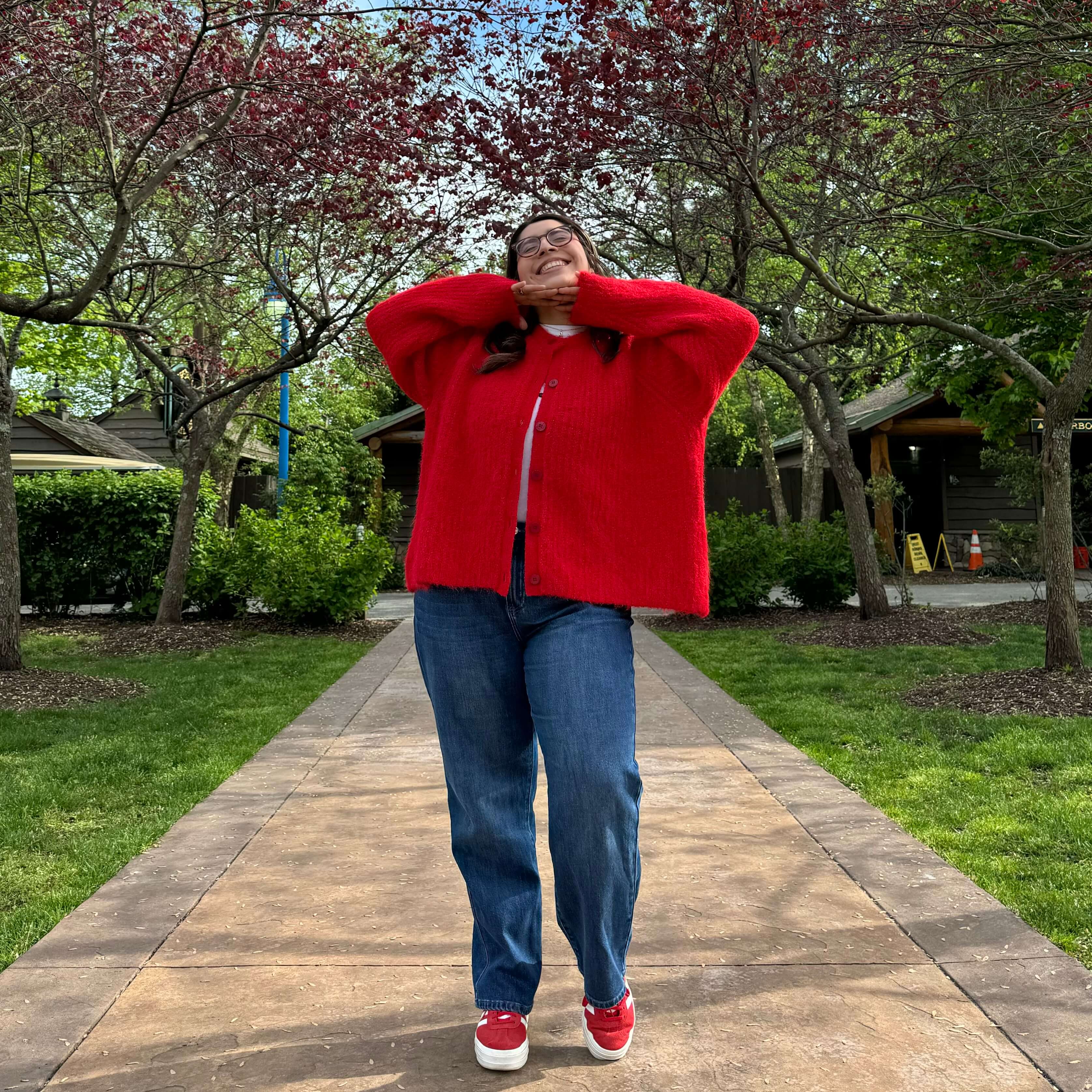 Perfect Day Cardigan - Red *Clearance Sale*