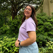 Cropped Tee - Lavender
