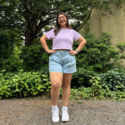 Cropped Tee - Lavender