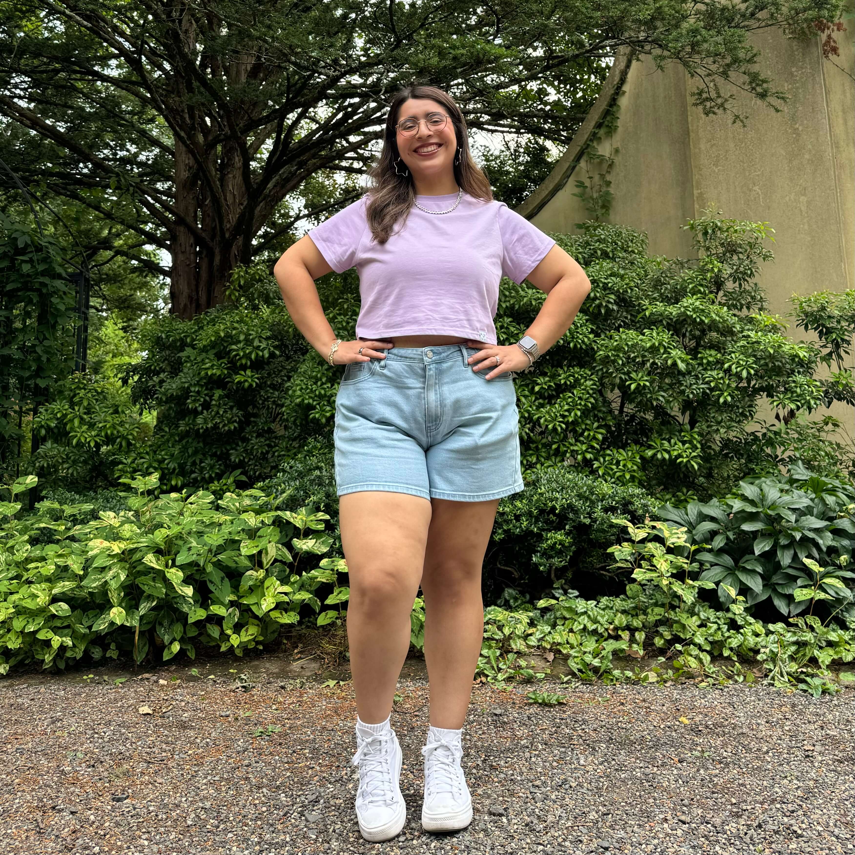 Cropped Tee - Lavender