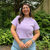 Cropped Tee - Lavender