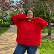 Perfect Day Cardigan - Red *Clearance Sale*