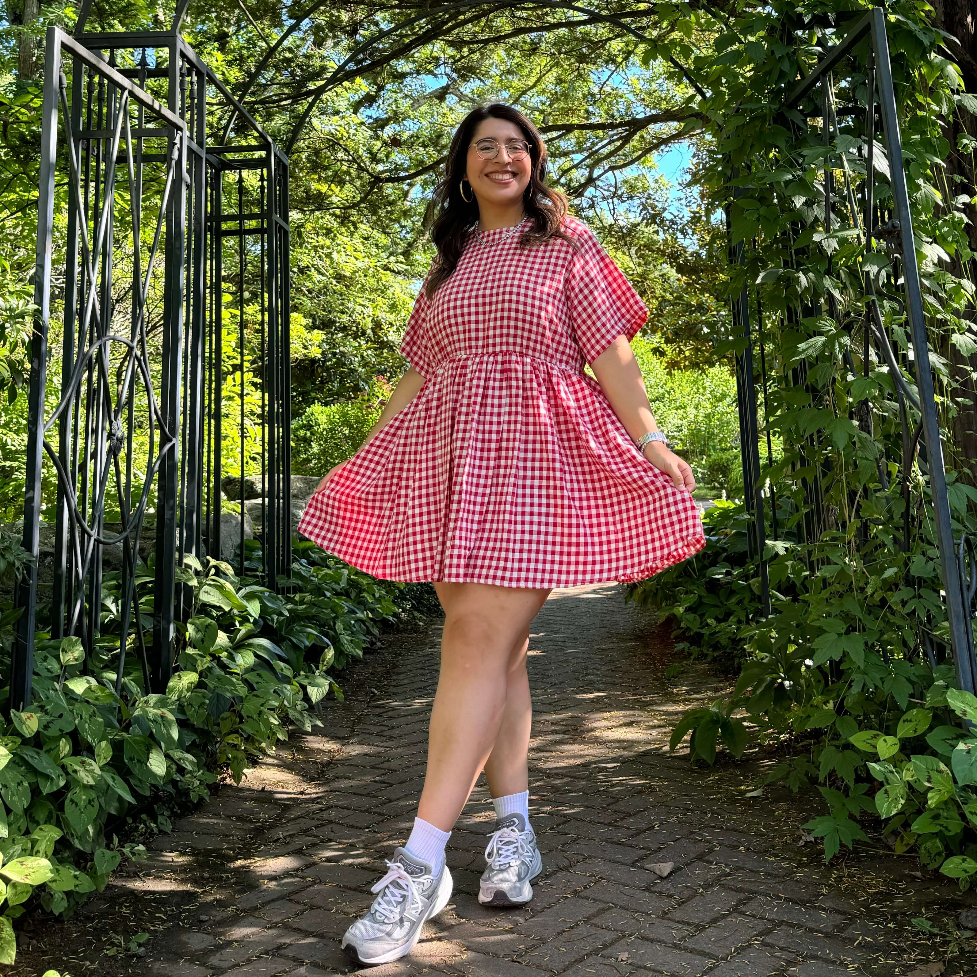 Gingham Dress - Tomato *Clearance Sale*