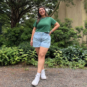 Cropped Tee - Pine
