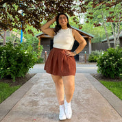 Perfect Match Tennis Skirt - Acorn