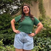 Cropped Tee - Pine