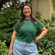 Cropped Tee - Pine