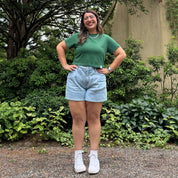 Cropped Tee - Pine