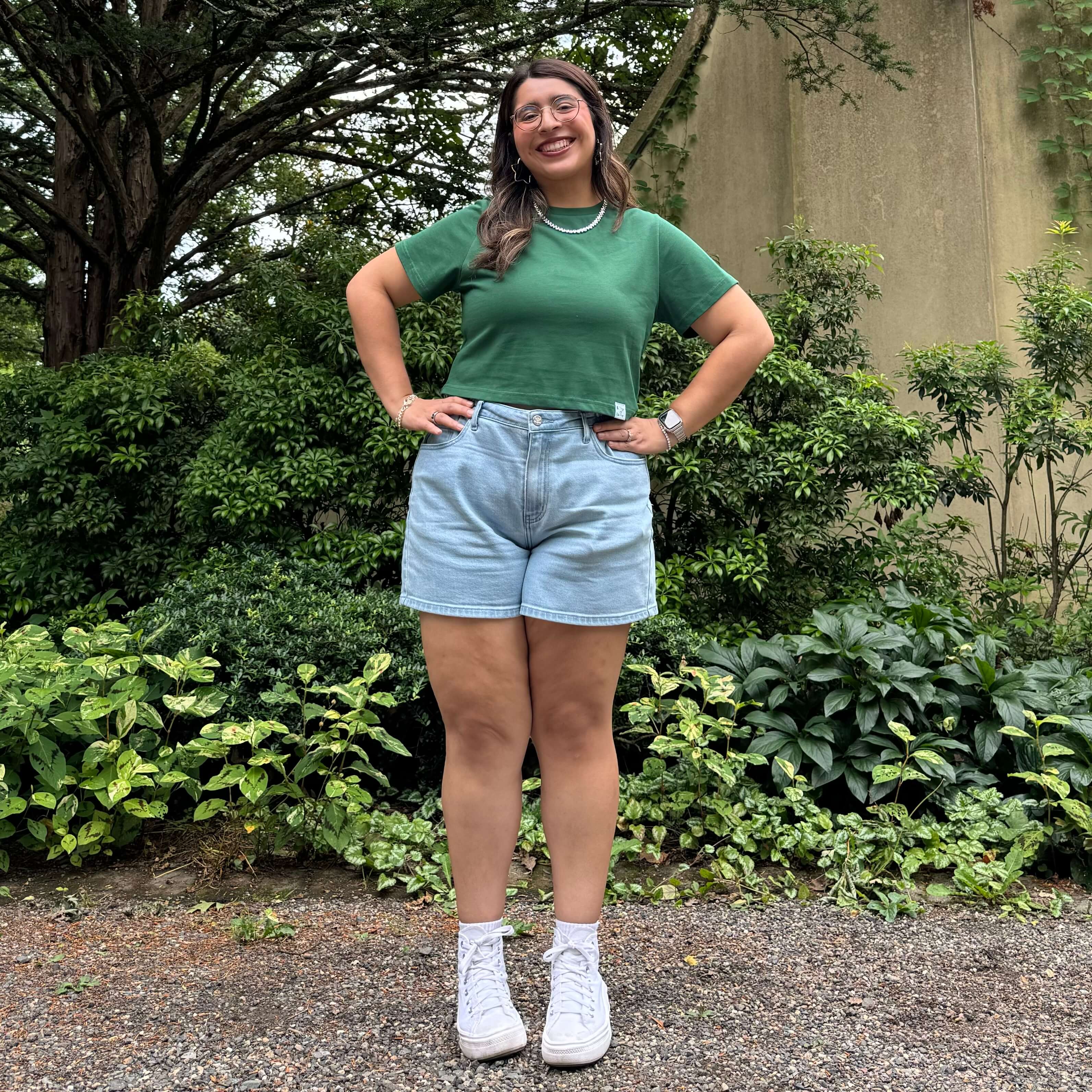 Cropped Tee - Pine