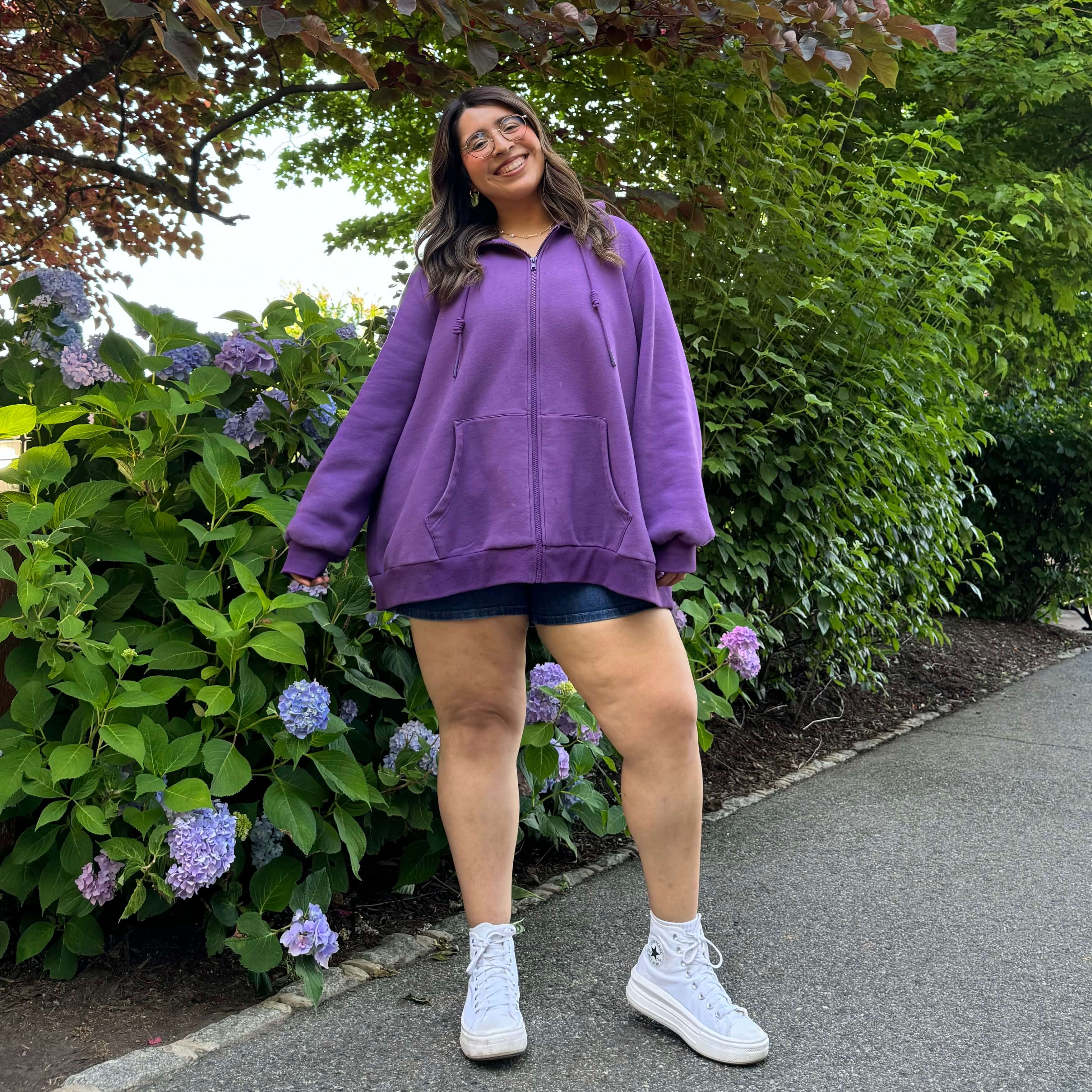 Zip-Up Hoodie - Purple Yam