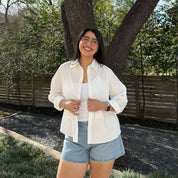 Effortless Button-Up - Tofu *Clearance Sale*
