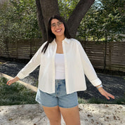 Effortless Button-Up - Tofu *Clearance Sale*