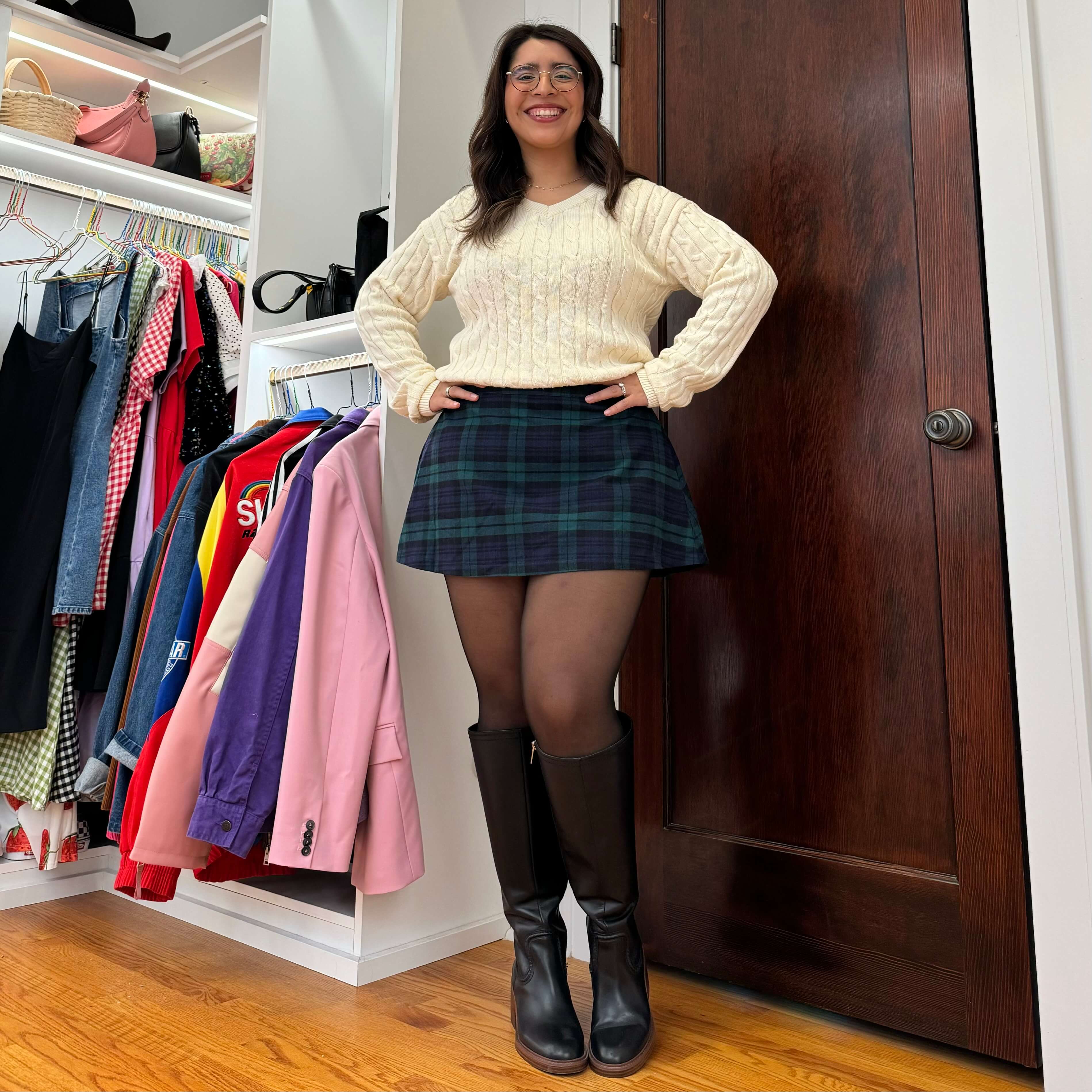 Plaid Mini Skirt - Blue/Green *Clearance Sale*