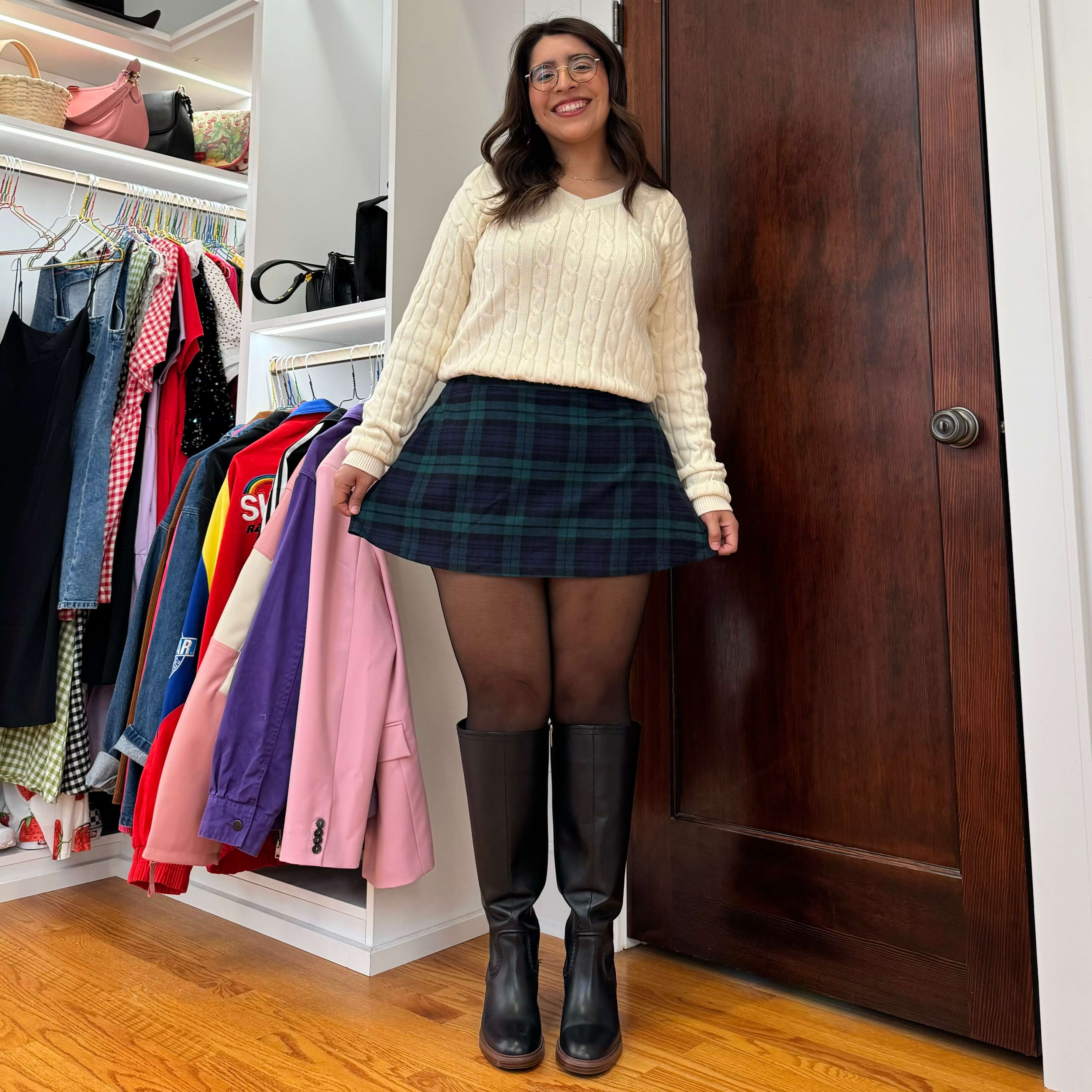 Plaid Mini Skirt - Blue/Green *Clearance Sale*