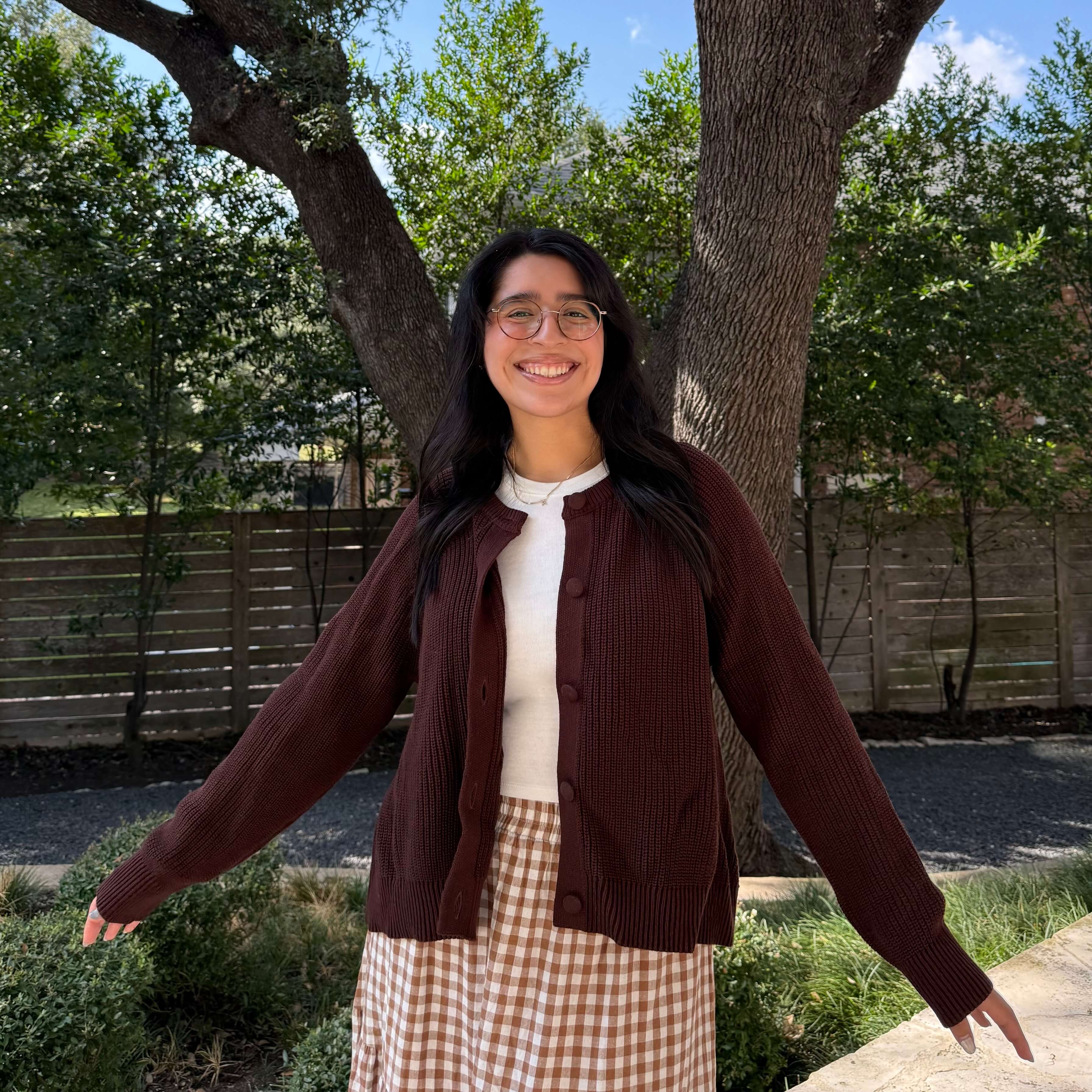 The Classic Cardigan - Chocolate *Clearance Sale*