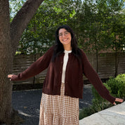 The Classic Cardigan - Chocolate *Clearance Sale*