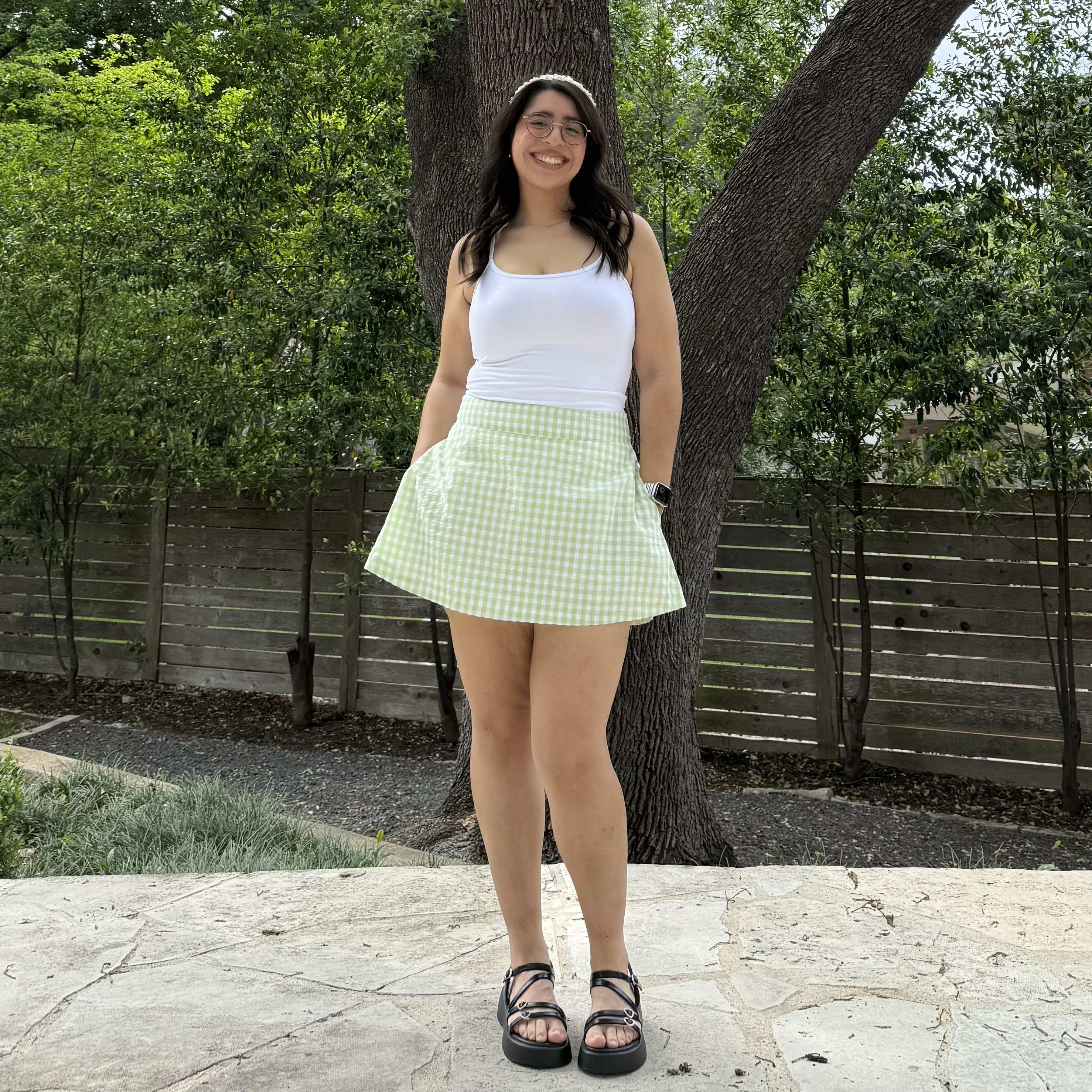 Christina Mini Skirt - Lime *Clearance Sale*