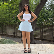 Christina Mini Skirt - Sky *Clearance Sale*