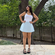 Christina Mini Skirt - Sky *Clearance Sale*