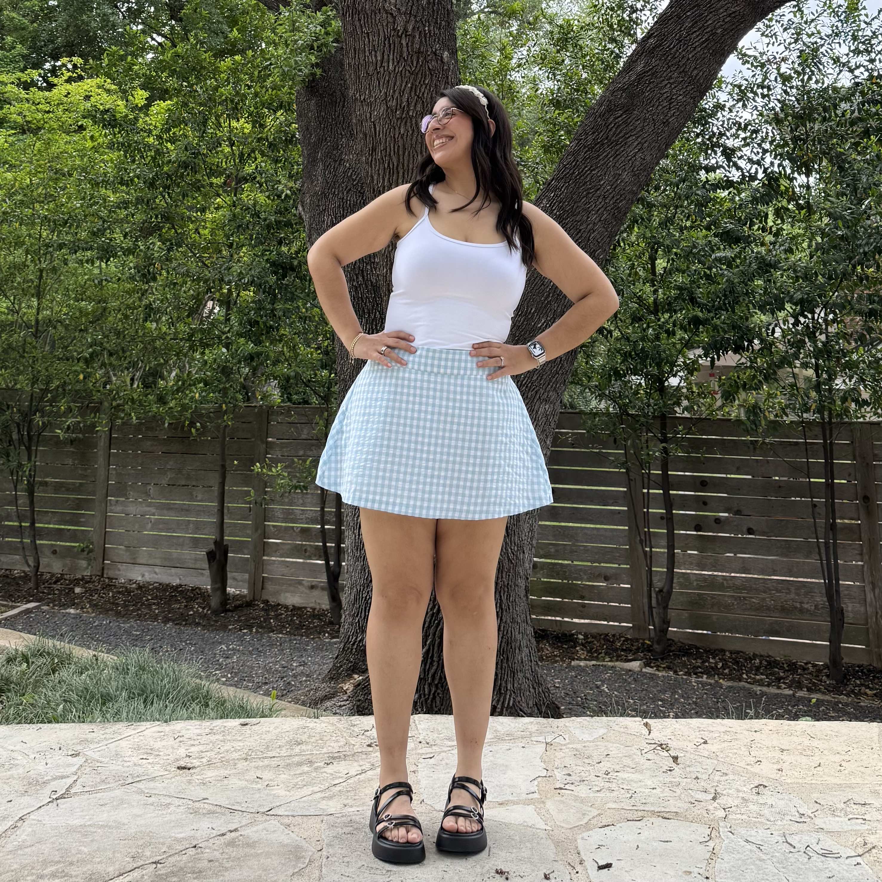 Christina Mini Skirt - Sky *Clearance Sale*