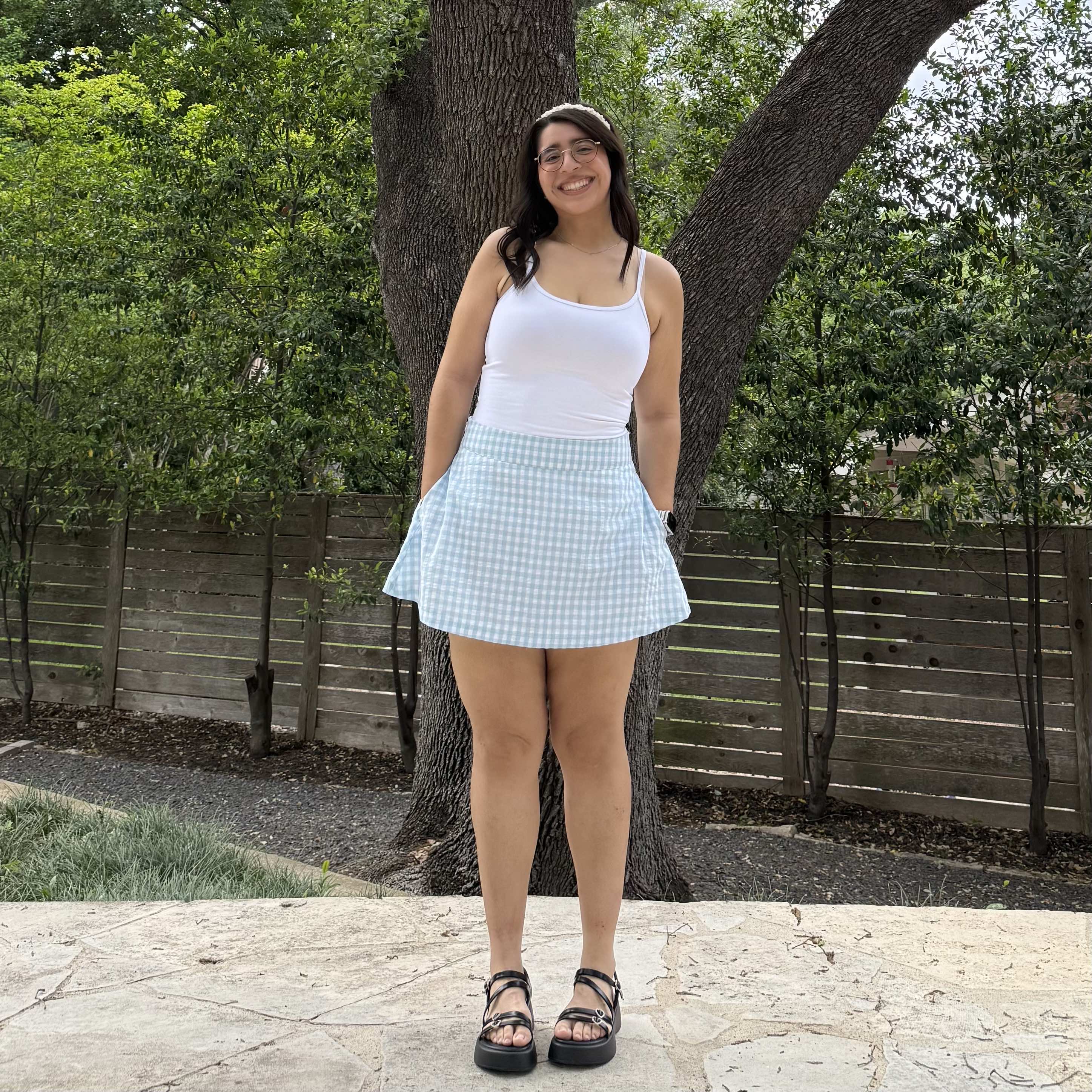 Christina Mini Skirt - Sky *Clearance Sale*