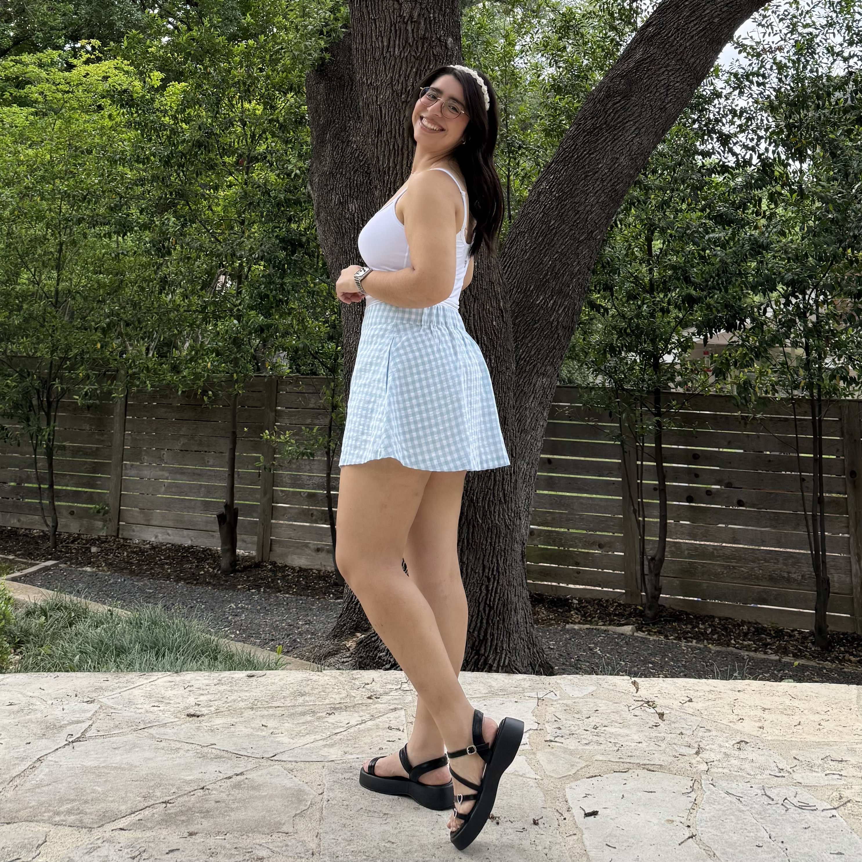 Christina Mini Skirt - Sky *Clearance Sale*