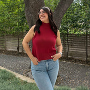 Soho Knit Top - Cherry *Clearance Sale*