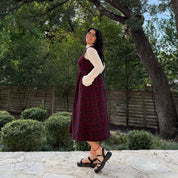 Cambridge Dress - Burgundy Plaid *Clearance Sale*