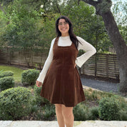 Autumn Corduroy Dress - Acorn