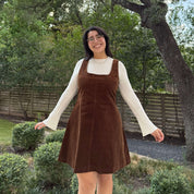 Autumn Corduroy Dress - Acorn