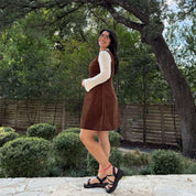 Autumn Corduroy Dress - Acorn