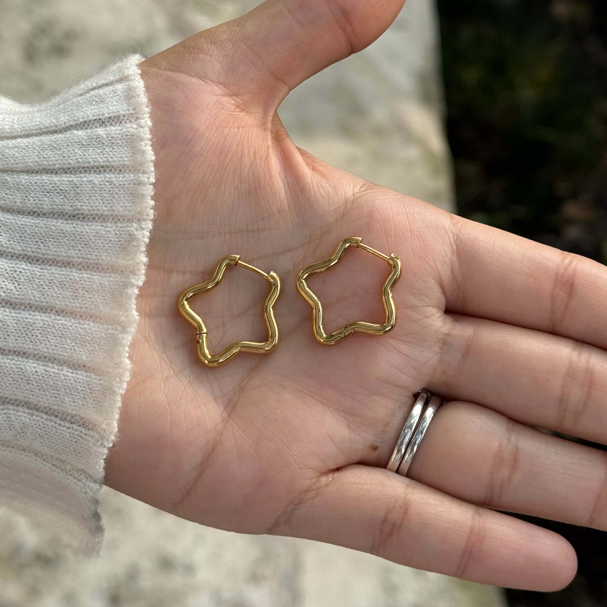 Shooting Star Mini Hoop - Gold *Clearance Sale*