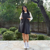 Denim Dress - Dark Gray