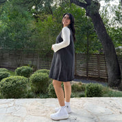 Denim Dress - Dark Gray