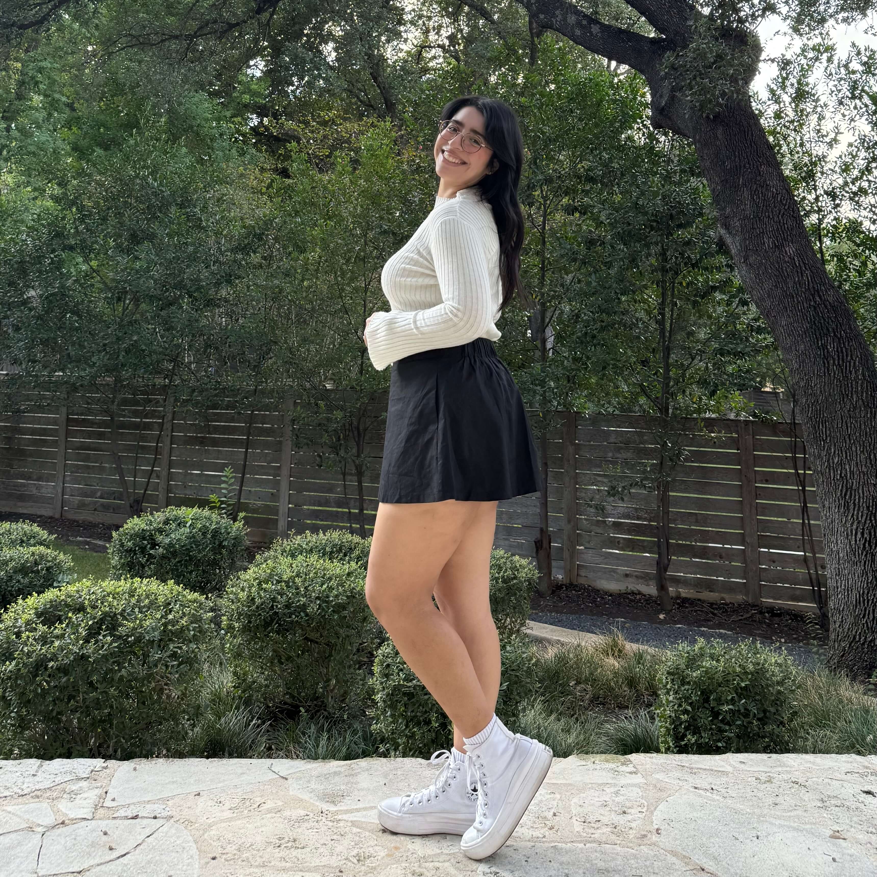 Christina Mini Skirt - Solid Black