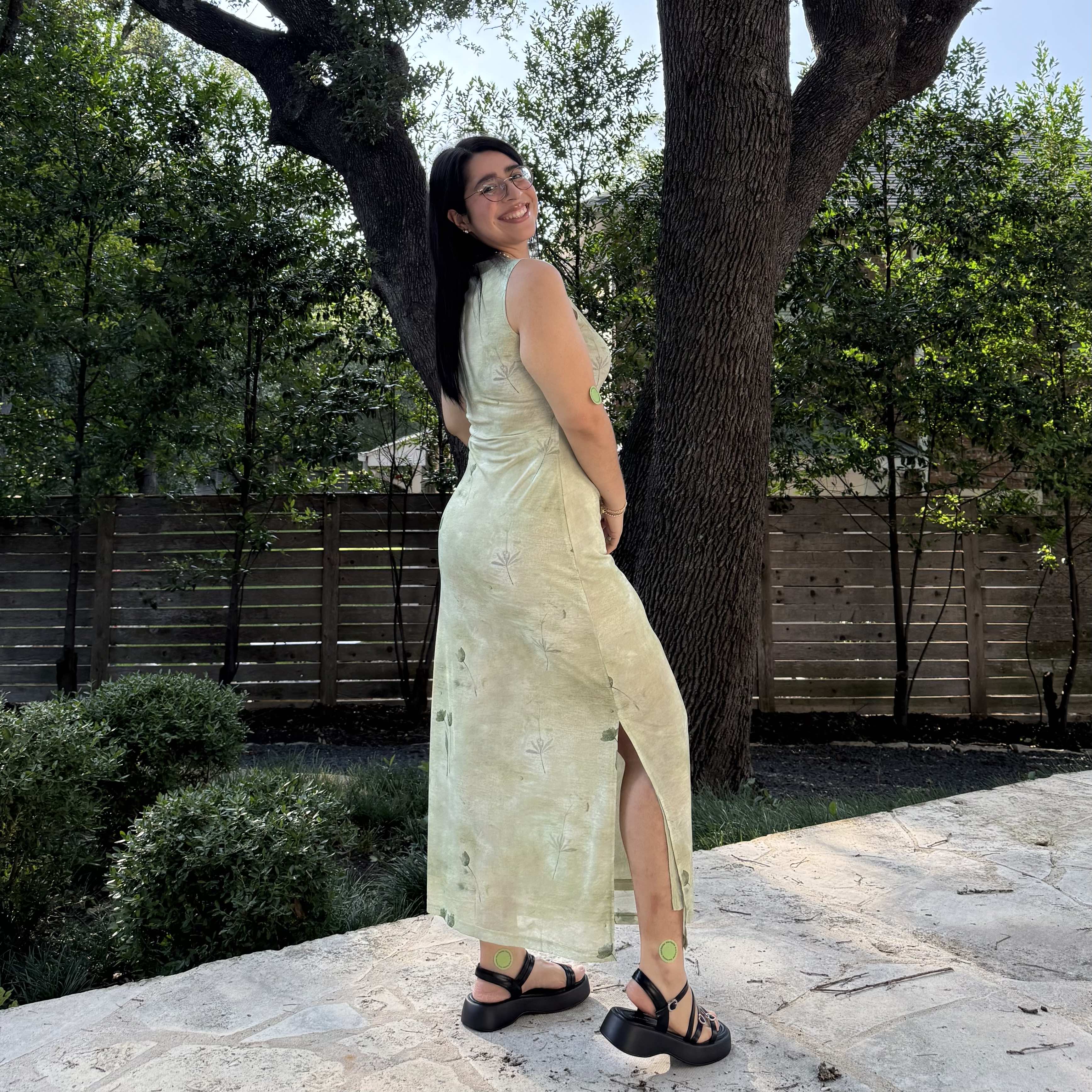 The Flora Dress - Green