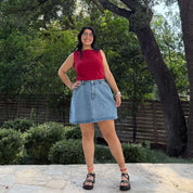 Original Denim Mini Skirt - Light Wash *Clearance Sale*