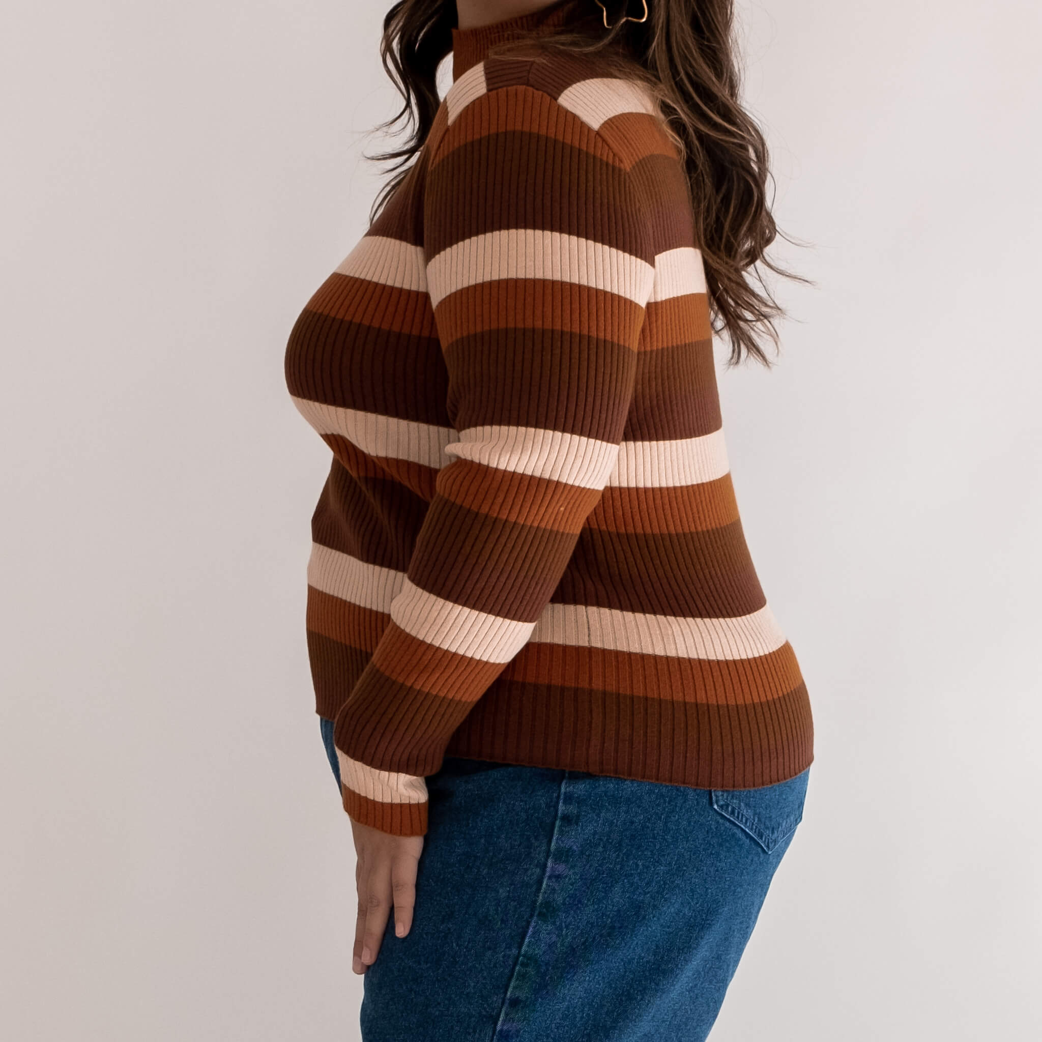 Turtleneck Sweater - Chocolate Mousse