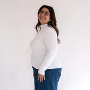 Turtleneck Sweater - White
